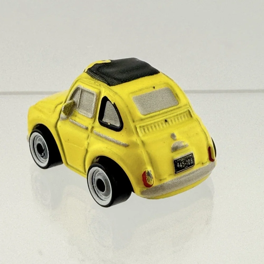 Disney Pixar Cars Mini Racers Luigi 2016 Mattel Diecast Car FBG86 Yellow Fiat